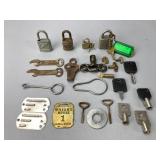 Metal Locks, Keys, and Openers