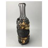 Metal Grape Motif Cork Holder
