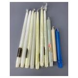 Assortment of Wax Taper Candles