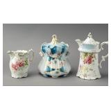 Porcelain Tea Set with Floral Decoration