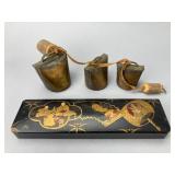 Metal Bells with Lacquered Box