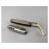 Two Metal Pocket Knives