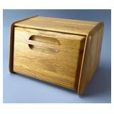 Wooden Roll-Top Bread Box