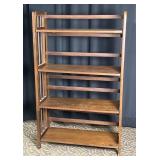 Wooden Folding Bookshelf