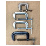 Set of Metal C-Clamps
