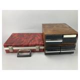 Cassette Tape Storage Case with Tapes