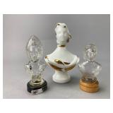 Porcelain and Glass Bust Figures
