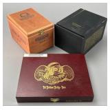 Wooden Cigar Box Set