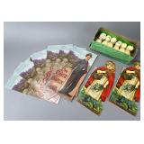 Vintage Paper Booklets and Cut-Out Figures