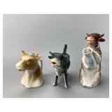 Ceramic Cow-Shaped Pitchers