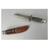 KA-BAR Knife with Leather Sheath