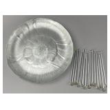 Textured Glass Plate and Stirrers
