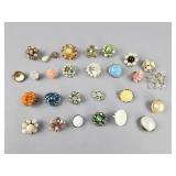 Approximately 25 Single Screw/Clip On Earrings