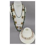 Designer Signed Necklaces, Mabe Pearl Set