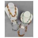 Hilary London Signed Murano Glass Necklaces