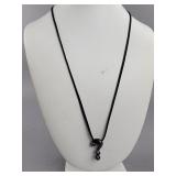 Minas 935 Question Mark Pendant Cord Necklace