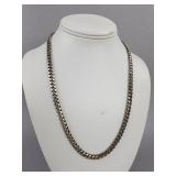22 Inch Curb Link Sterling Silver Necklace