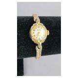 14K Gruen Precision 17 Jewels Wind Up Watch
