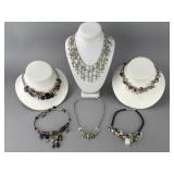 Bohemian Style Multi Color Stone Collar Necklaces