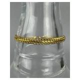Italy 18K Milor Double Curb Flat Link Bracelet