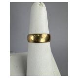 14K yellow Gold 6 MM Wide Wedding Band