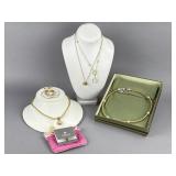 Gold Over Silver Necklaces, Bracelets, Earrings