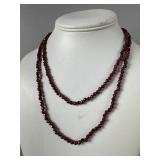 14K Rhodolite Garnet Beaded Necklace