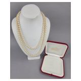 48 Inch Majorica Heusch Rope Length Pearl Necklace
