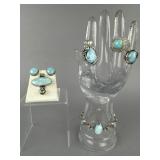 Sterling Larimar Bracelet, Rings, Earrings, Charm