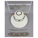 Rhinestone Art Deco Fashion Statement Jewelry