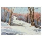 Doris Jarrell (MICH 1916-2013) Watercolor Painting