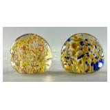 Glass Paperweights with Inclusions