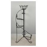 Mid 20th C Mexican Wrought Iron Style Plant Stand