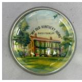 "My Old Kentucky Home" Souvenir Glass Paperweight