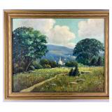 J. Greenhalgh ï¿½a Field of Whiteï¿½ Oil Painting