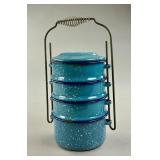 Blue Graniteware Stacking Miner