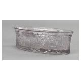 E.C. Flaccus Co. Pressed Glass Condiment Dish