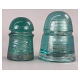 2 Brookfield Glass Insulators, CD 102 & CD 154