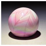 Charles David Gibson Swirled Art Glass Paperweight
