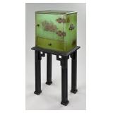 1920s Chinoiserie Lacquered Copper Lined Humidor