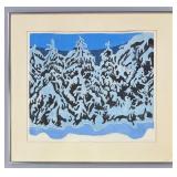 Nancy Fort (MI/FL, 1921-2012) 1976 Woodblock Print