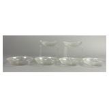6 Lead Crystal Berry Bowls