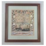 Framed Poster Print of an 1826 American Sampler