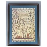 Framed Poster Print of an 1808 English Sampler
