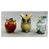 3 Figural Bird Creamer Pitchers