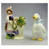 Fitz and Floyd Ceramic Utensil Holder