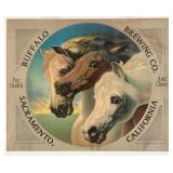 Early 20th C. Buffalo Brewing Advertising Poster