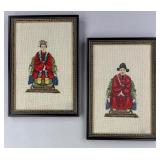 Pair of Chinoiserie Needlepoint & Petit Point