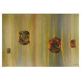 F. Wilfred Mid Century Modern Abstract Painting