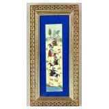 Persian Miniature Painting Khatam Marquetry Frame